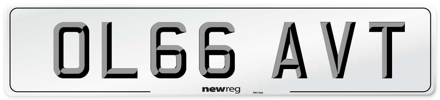 OL66 AVT Number Plate from New Reg